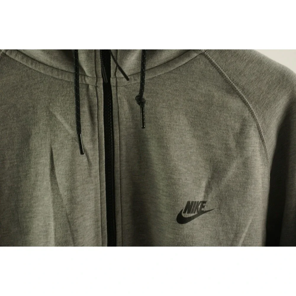 Nike Tech Fleece Full Zip Hoodie Men's XL Gray Heather High‎ Neck Jacket